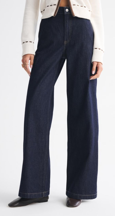 wide-leg jeans
